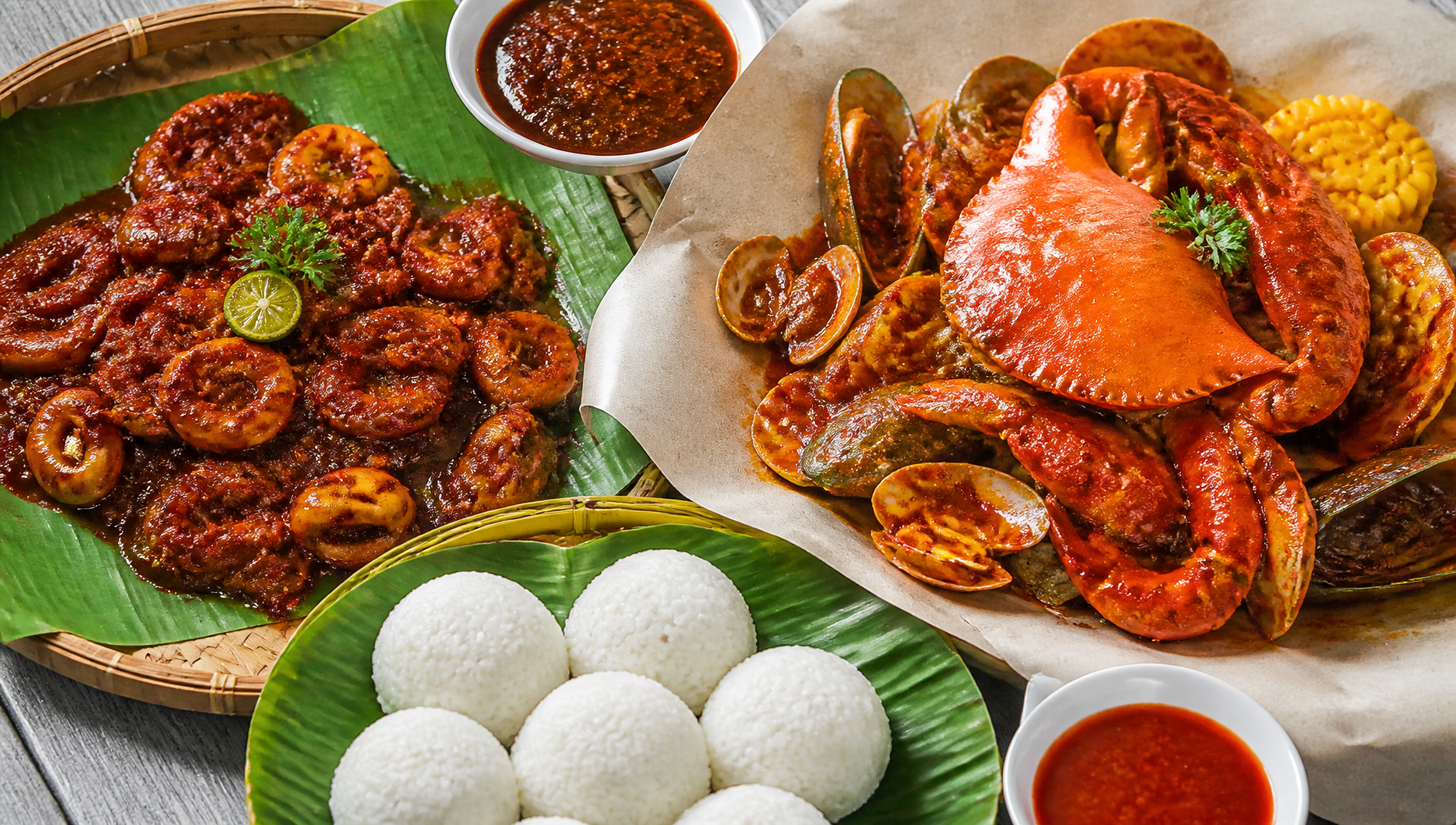 Local food, next door — nearby attraction from Rajawali D'Cabin Chalet, Kuala Terengganu